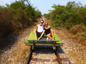 Bambuszug in Battambang